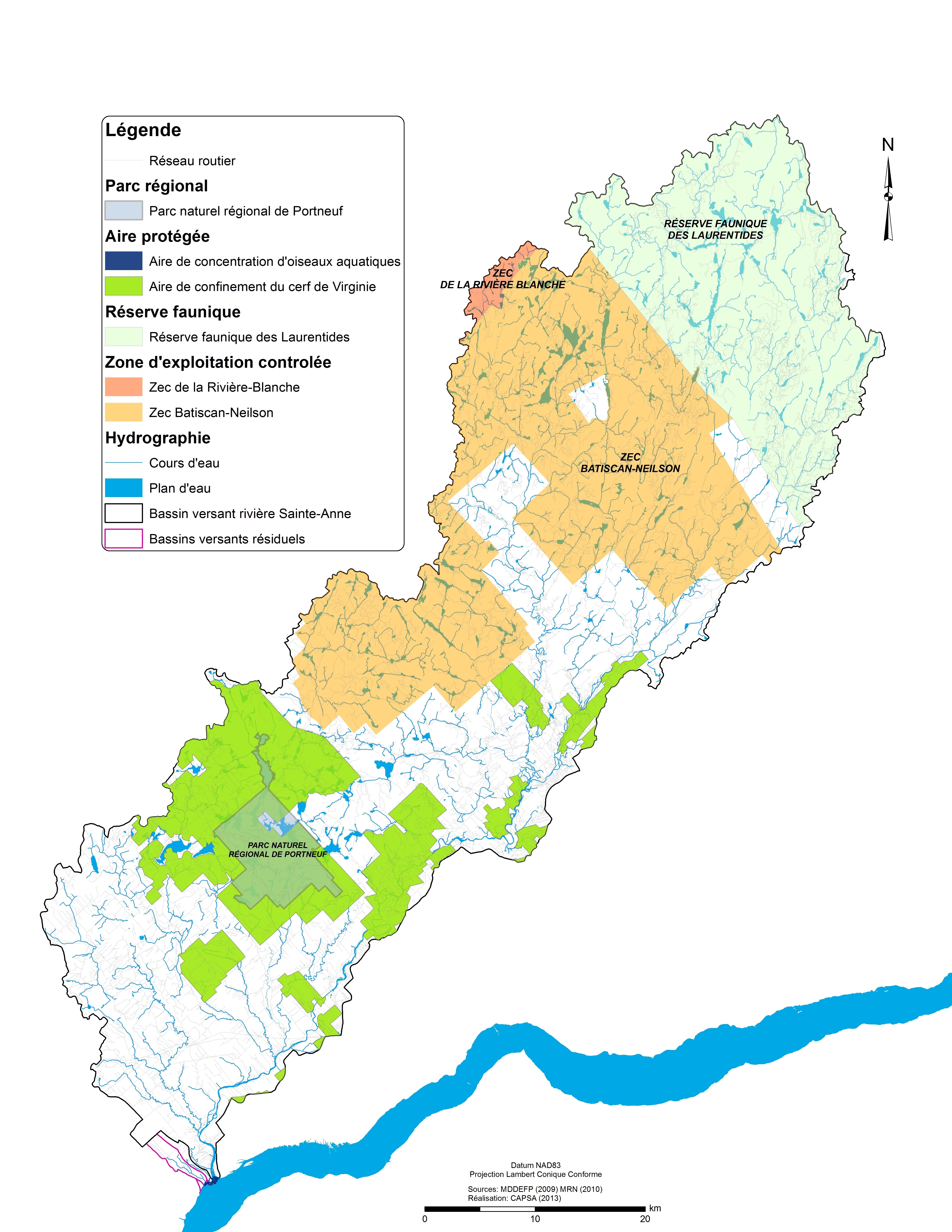 Écosystème particulier du secteur Sainte-Anne