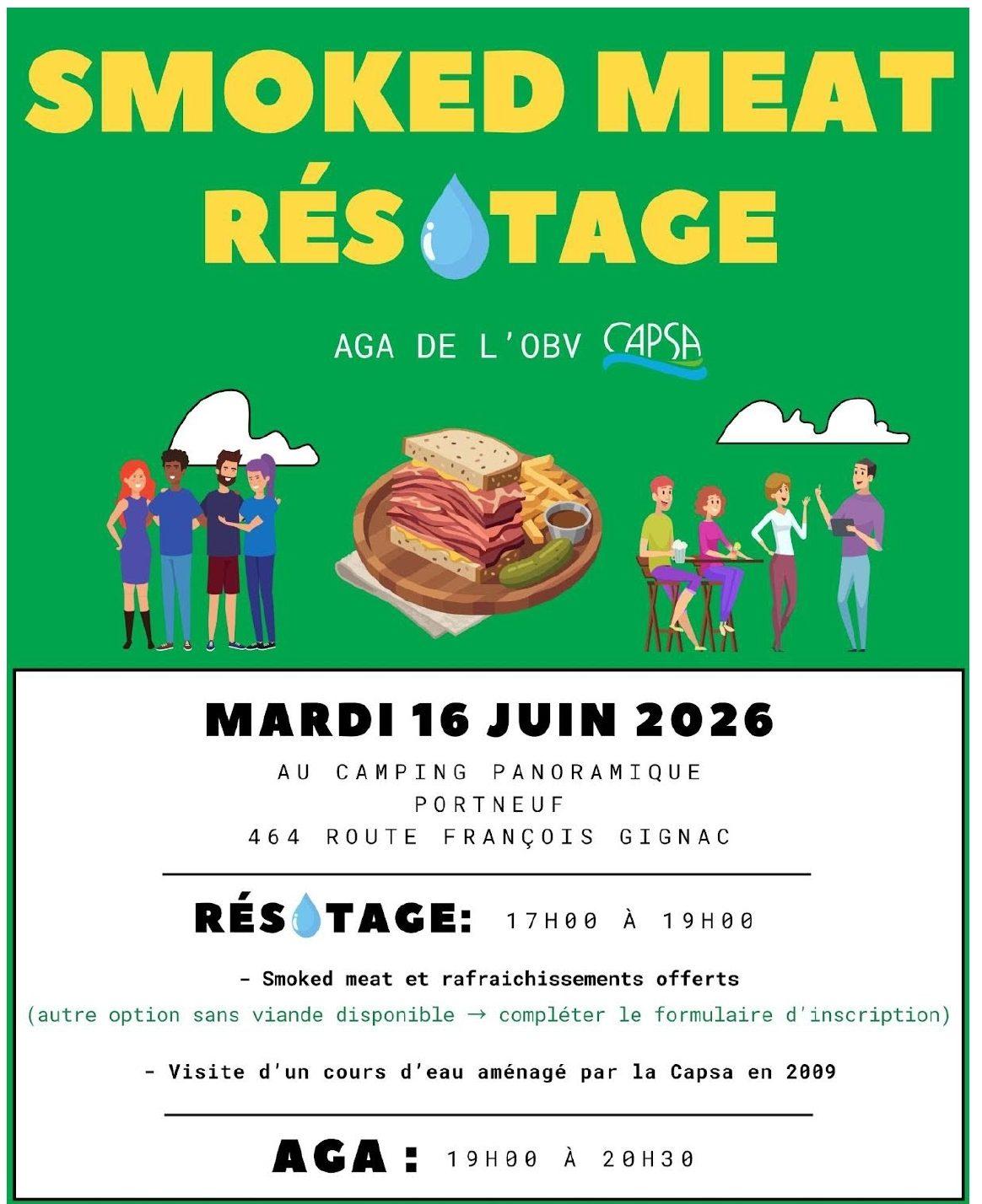 Smoked Meat Réseautage + AGA 2026